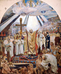 Крещение Руси. Картон для росписи над входом на хоры