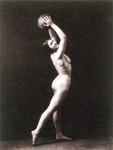 Копия.  Николай Свищов-Паола. Натурщица с мячом, середина 1920-х
