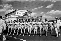 Из цикла ''Физкультурный парад в честь  800-летия Москвы''. Москва, 1947.