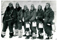Советские летчики, перегонявшие американские самолеты по трассе Аляска-Сибирь. 1943 г.