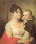 Боровиковский  Портрет неизвестной с ребенком