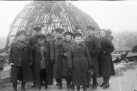 Г.А. Радченко. Советские военные у купола Рейхстага