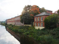 Здание ситценабивной фабрики, где расположен Музей истории города Шлиссельбурга