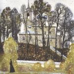 С. Н. Репин. Первый снег. Святогорский монастырь. 1999