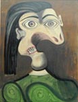 П. Пикассо. Женский портрет (Война). 1954.