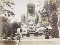 Статуя Будды в Камакуре. Огава Кадзумаса. 1890-е