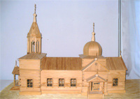 Макет Михайловской церкви. с. Юдиха, 2004 г.