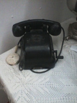Аппарат телефонный без номеронабирателя с ручкой. 1950 г.