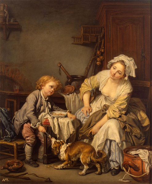 Балованное дитя. Грёз, Жан-Батист. Начало 1760-х гг. Франция. Холст, масло