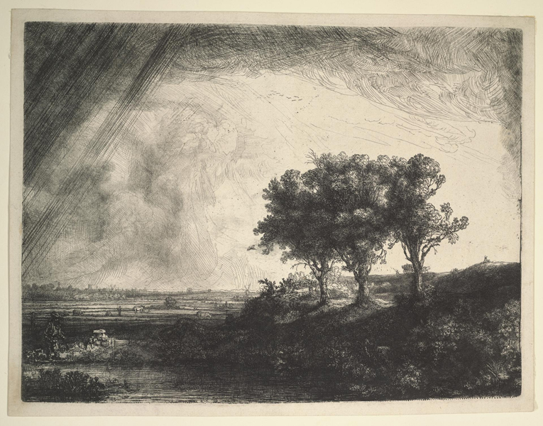 Рембрандт Харменс ван Рейн. Три дерева. 1643. ГМИИ им. А.С. Пушкина