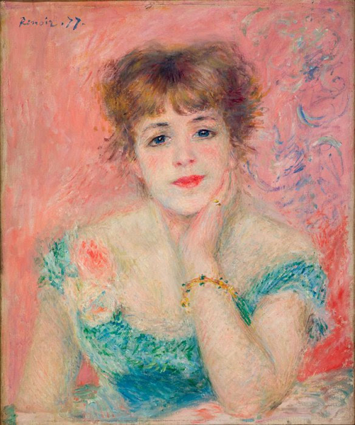 Пьер Огюст Ренуар. Портрет актрисы Жанны Самари. 1877