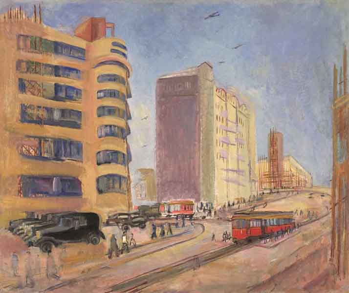 Павел Кузнецов. Москва. Садовое кольцо. Около 1933
