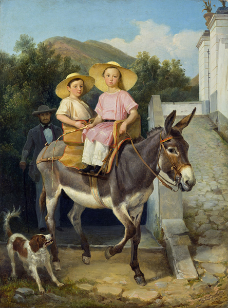 Филиппо Палицци. Портрет Н.Н. и М.Н. Раевских. 1846 г. Холст, масло