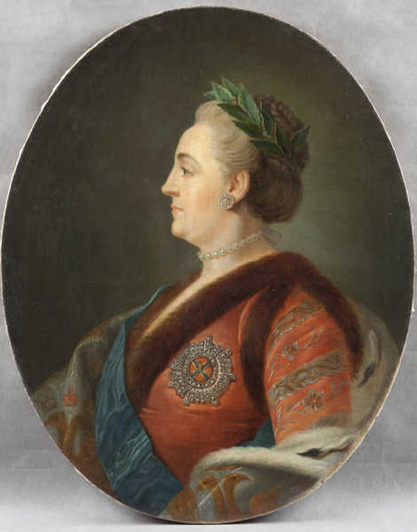 Портрет Екатерины II. Франция. XIX век. Из собрания МГОМЗ