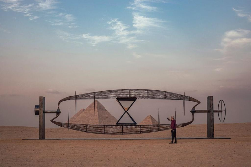 А.Е. Пономарев. Уроборос. Египет, Гиза, плато Великих пирамид. 2021. Собственность автора
