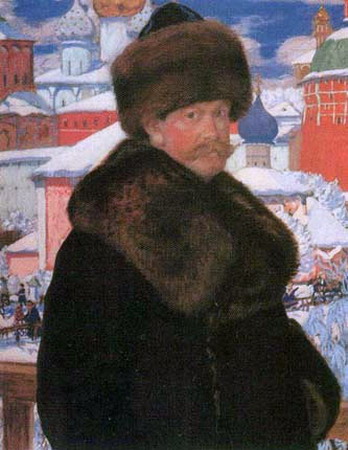 Борис Кустодиев. Автопортрет, 1912. Уффици