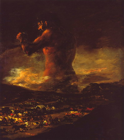 Франсиско Гойя. Великан, 1808. Прадо