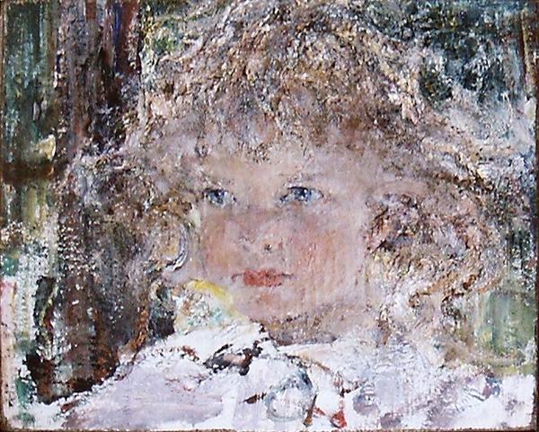 Н.Фешин. Портрет дочери Ии. 1917