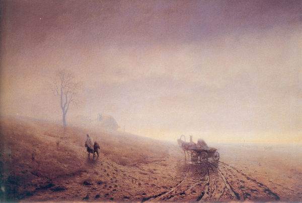 А.И.Куинджи. Осенняя распутица. 1872