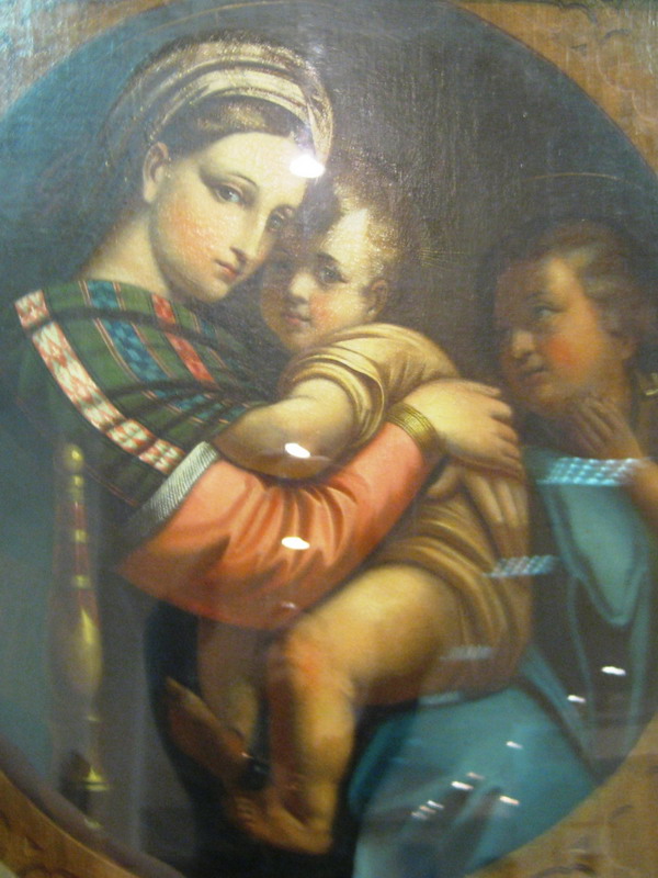 Н.М.Плюснин - копия с картины Рафаэля Санти - Мадонна в кресле XIX