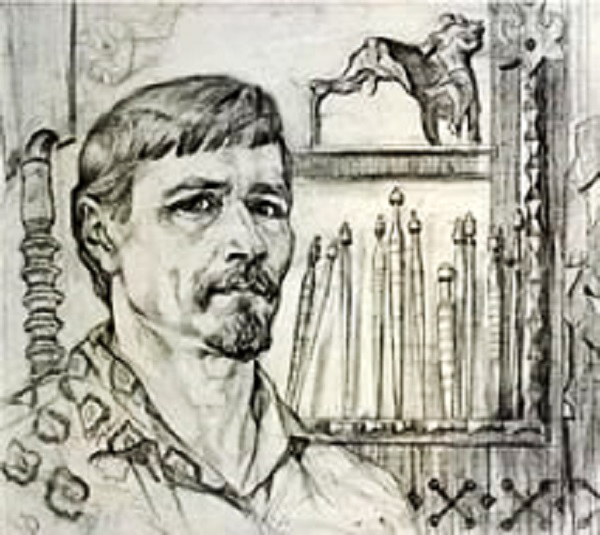 Автопортрет Павла Шардакова - логотип музея