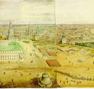 A panorama of Moscow and its environs from the Belfry of Ivan the Great. 1845-1846.