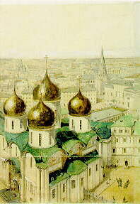 A panorama of Moscow and its environs from the Belfry of Ivan the Great. 1845-1846.