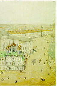 A panorama of Moscow and its environs from the Belfry of Ivan the Great. 1845-1846.