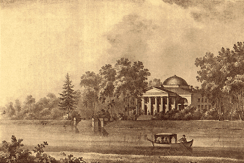 Загородный дом гр. Лаваля в С.-Петербурге. (Альбом 1826 г.).