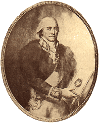 Ф. Островский, начальник армии бюро по войне в Вильне. (Bacciarelli).