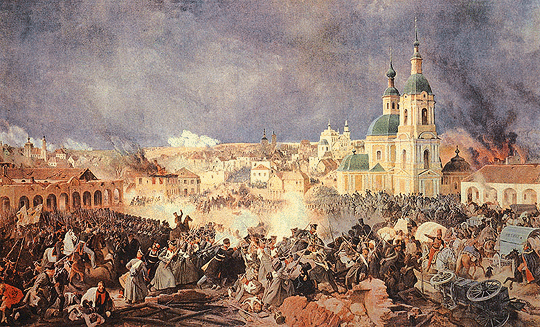 Бой Перновского полка в Вязьме 22 октября 1812 г. (Гессе).