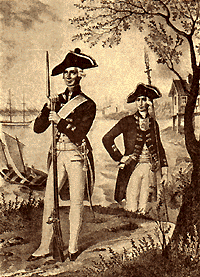 Мушкетер и обер-офицер француз. Дворянского Принца Конде полка.