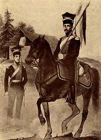 Офицеры Польского конного полка (1801 - 1802 гг.).