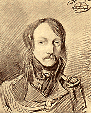 Польский офицер. (Рис. Орловского. «Старые годы», 1902 г.).