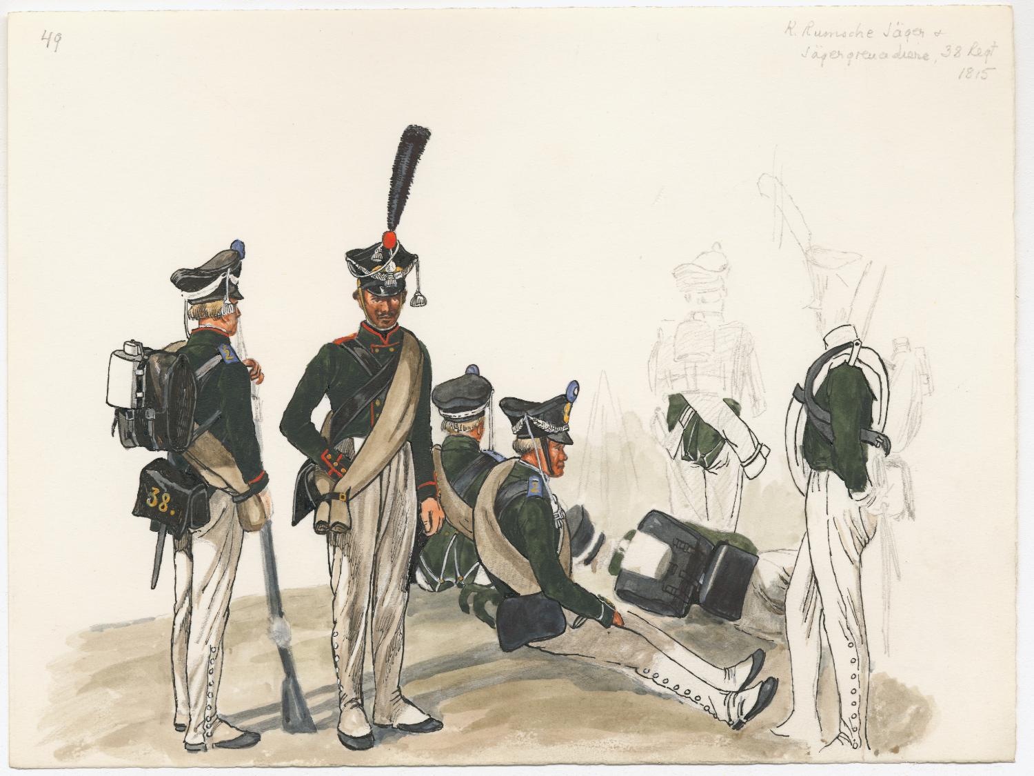 Наполеоновские Войны № 15 Рядовой 2-го пионерного полка в походной форме, 1812 г.