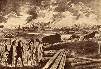 Пожар Москвы. (Нюренбергская гравюра).