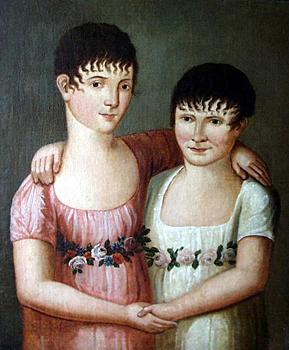 Portrait of Two Girls. 1820-is