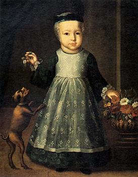 Portrait of a Child with a Dog