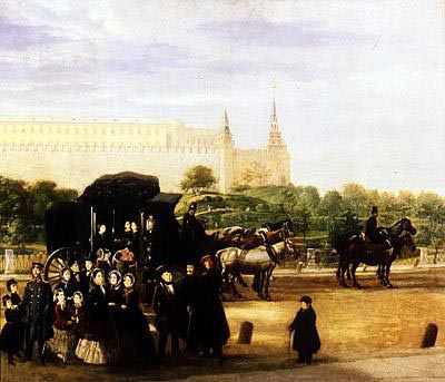 Departure for Tula. 1857