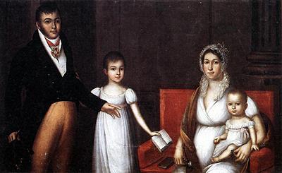 Evreinovs Family Portrait. 1810 - 1820-is