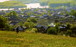 View of Srostki village from the Piket mount.