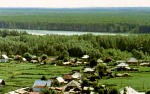 View of Srostki village from the Piket mount.