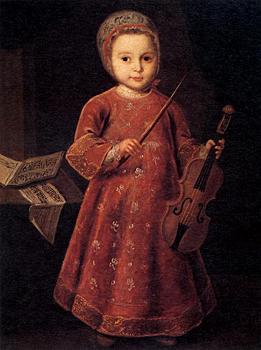 Portrait of a Child with a Fiddle