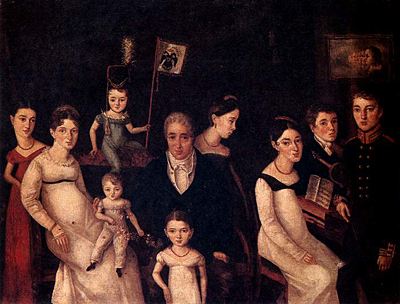 Portrait of the Benua Family. About 1816