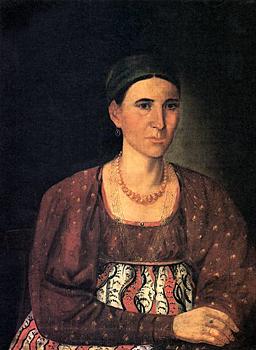 Portrait of Zueva. 1849