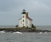 Gull Rock lighthouse, Michigan, USA, 1867